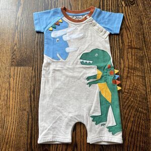 NWOT - Jojo Maman Bebe Dinosaur Romper (6-12M)